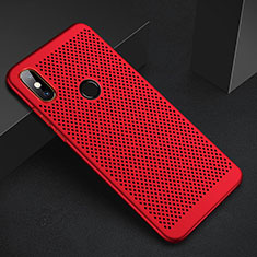 Mesh Hole Hard Rigid Snap On Case Cover for Xiaomi Mi A2 Lite Red