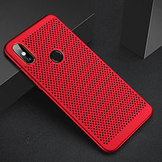 Mesh Hole Hard Rigid Snap On Case Cover for Xiaomi Mi A2 Red