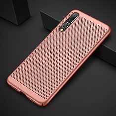 Mesh Hole Hard Rigid Snap On Case Cover M01 for Huawei P20 Pro Rose Gold