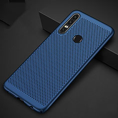 Mesh Hole Hard Rigid Snap On Case Cover P01 for Huawei P30 Lite XL Blue