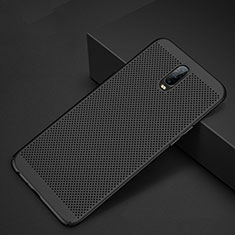 Mesh Hole Hard Rigid Snap On Case Cover W01 for Oppo RX17 Pro Black