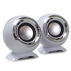 Mini Speaker Wired Portable Stereo Super Bass Loudspeaker for Huawei Y5 III Y5 3 White