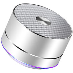 Mini Wireless Bluetooth Speaker Portable Stereo Super Bass Loudspeaker K01 for Sharp Aquos Sense4 Basic Silver