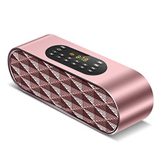 Mini Wireless Bluetooth Speaker Portable Stereo Super Bass Loudspeaker K03 for Samsung Galaxy A8+ A8 2018 Duos A730f Rose Gold