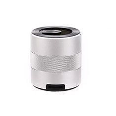 Mini Wireless Bluetooth Speaker Portable Stereo Super Bass Loudspeaker K09 for Sharp Aquos Sense4 Basic Silver