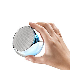 Mini Wireless Bluetooth Speaker Portable Stereo Super Bass Loudspeaker S03 for Oppo A58 4G Silver