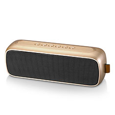 Mini Wireless Bluetooth Speaker Portable Stereo Super Bass Loudspeaker S09 for Sony Xperia 10 III SOG04 Gold