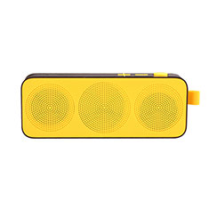 Mini Wireless Bluetooth Speaker Portable Stereo Super Bass Loudspeaker S12 for Oppo A17 Yellow