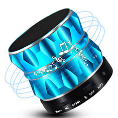 Mini Wireless Bluetooth Speaker Portable Stereo Super Bass Loudspeaker S13 for Vivo X90 5G Sky Blue