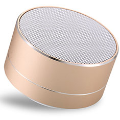 Mini Wireless Bluetooth Speaker Portable Stereo Super Bass Loudspeaker S24 for Sony Xperia 10 III SOG04 Gold