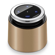 Mini Wireless Bluetooth Speaker Portable Stereo Super Bass Loudspeaker S26 for Sony Xperia Ace III SO-53C Gold