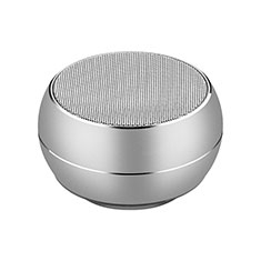 Mini Wireless Bluetooth Speaker Portable Stereo Super Bass Loudspeaker for Oppo A58 4G Silver