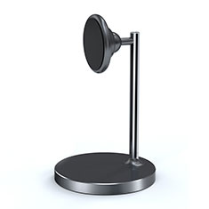 Mount Magnetic Smartphone Stand Cell Phone Holder for Desk Universal B01 for Wiko Lenny 5 Dark Gray