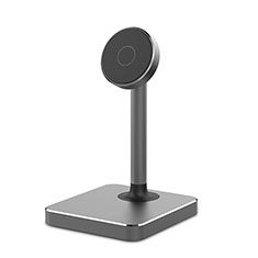 Mount Magnetic Smartphone Stand Cell Phone Holder for Desk Universal G01 for Vivo T1 5G India Black