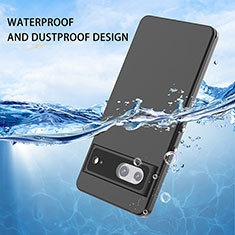 Silicone and Plastic Waterproof Cover Case 360 Degrees Underwater Shell W01 for Google Pixel 7 5G Black