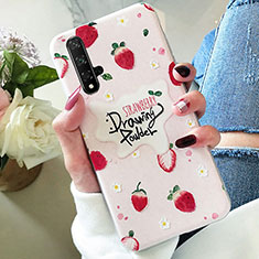 Silicone Candy Rubber Fruit Soft Case Cover for Huawei Honor 20 Pink