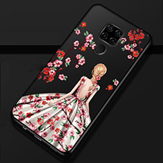 Silicone Candy Rubber Gel Dress Party Girl Soft Case Cover for Huawei Nova 5z Brown