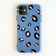 Silicone Candy Rubber Gel Fashionable Pattern Soft Case Cover for Apple iPhone 11 Blue