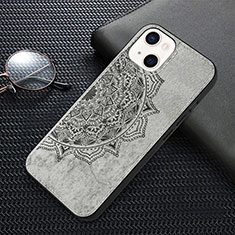 Silicone Candy Rubber Gel Fashionable Pattern Soft Case Cover S01 for Apple iPhone 14 Plus Gray