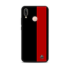 Silicone Candy Rubber Gel Fashionable Pattern Soft Case Cover S01 for Huawei P20 Lite Red