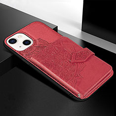 Silicone Candy Rubber Gel Fashionable Pattern Soft Case Cover S02 for Apple iPhone 13 Mini Red