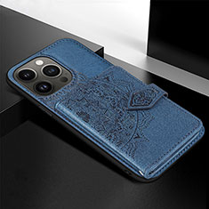 Silicone Candy Rubber Gel Fashionable Pattern Soft Case Cover S02 for Apple iPhone 14 Pro Blue