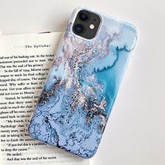 Silicone Candy Rubber Gel Fashionable Pattern Soft Case Cover S03 for Apple iPhone 11 Sky Blue