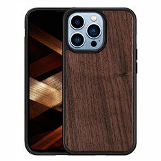 Silicone Candy Rubber Gel Fashionable Pattern Soft Case Cover S03 for Apple iPhone 15 Pro Max Brown