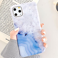 Silicone Candy Rubber Gel Fashionable Pattern Soft Case Cover S04 for Apple iPhone 11 Pro Max Blue