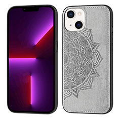 Silicone Candy Rubber Gel Fashionable Pattern Soft Case Cover S04 for Apple iPhone 13 Gray