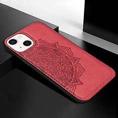 Silicone Candy Rubber Gel Fashionable Pattern Soft Case Cover S05 for Apple iPhone 14 Plus Red