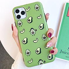 Silicone Candy Rubber Gel Fashionable Pattern Soft Case Cover S14 for Apple iPhone 11 Pro Max Green