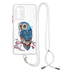 Silicone Candy Rubber Gel Fashionable Pattern Soft Case Cover with Lanyard Strap Y01X for Xiaomi Mi 11i 5G Mixed