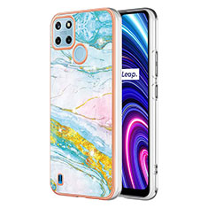 Silicone Candy Rubber Gel Fashionable Pattern Soft Case Cover Y01B for Realme C25Y India Colorful