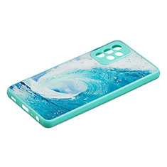 Silicone Candy Rubber Gel Fashionable Pattern Soft Case Cover Y01X for Samsung Galaxy A72 4G Green