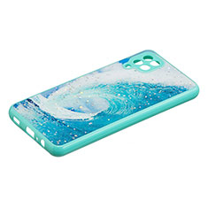 Silicone Candy Rubber Gel Fashionable Pattern Soft Case Cover Y01X for Samsung Galaxy F12 Green