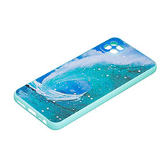 Silicone Candy Rubber Gel Fashionable Pattern Soft Case Cover Y01X for Samsung Galaxy F42 5G Green