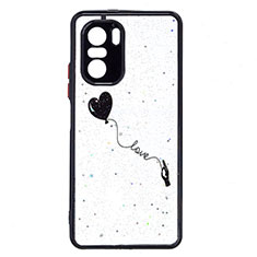 Silicone Candy Rubber Gel Fashionable Pattern Soft Case Cover Y01X for Xiaomi Poco F3 5G Black