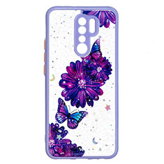 Silicone Candy Rubber Gel Fashionable Pattern Soft Case Cover Y01X for Xiaomi Poco M2 Purple