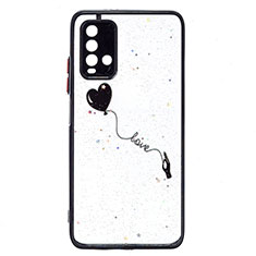 Silicone Candy Rubber Gel Fashionable Pattern Soft Case Cover Y01X for Xiaomi Redmi 9T 4G Black