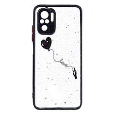Silicone Candy Rubber Gel Fashionable Pattern Soft Case Cover Y01X for Xiaomi Redmi Note 10 4G Black