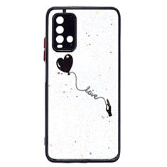 Silicone Candy Rubber Gel Fashionable Pattern Soft Case Cover Y01X for Xiaomi Redmi Note 9 4G Black