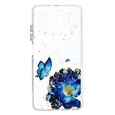 Silicone Candy Rubber Gel Fashionable Pattern Soft Case Cover Y01X for Xiaomi Redmi Note 9 5G Blue