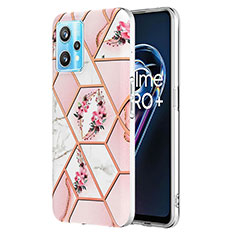 Silicone Candy Rubber Gel Fashionable Pattern Soft Case Cover Y02B for Realme 9 4G Pink