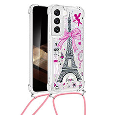 Silicone Candy Rubber Gel Fashionable Pattern Soft Case Cover Y02B for Samsung Galaxy S24 Plus 5G Gray