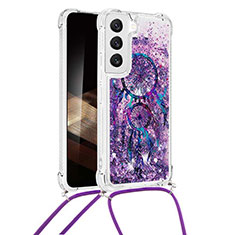 Silicone Candy Rubber Gel Fashionable Pattern Soft Case Cover Y02B for Samsung Galaxy S24 Plus 5G Purple