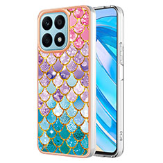 Silicone Candy Rubber Gel Fashionable Pattern Soft Case Cover Y03B for Huawei Honor X8a 4G Colorful