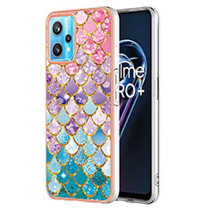 Silicone Candy Rubber Gel Fashionable Pattern Soft Case Cover Y03B for Realme Q5 5G Colorful