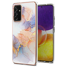 Silicone Candy Rubber Gel Fashionable Pattern Soft Case Cover Y03B for Samsung Galaxy A25 5G Clove Purple