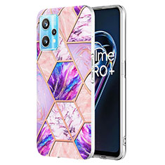 Silicone Candy Rubber Gel Fashionable Pattern Soft Case Cover Y04B for Realme Narzo 50 Pro 5G Clove Purple